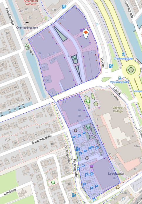 Intekenvoorbeeld zonder ruis van doorgaand verkeer