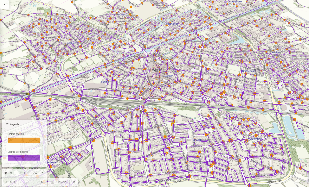 Overzicht elektra stations en verbindingen in Weert en omgeving