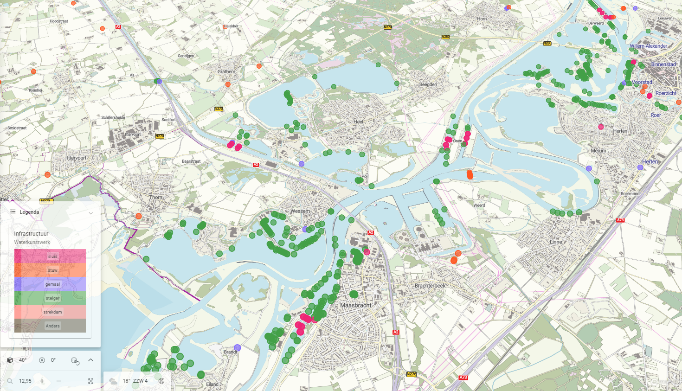 Overzicht van waterkunstwerken rondom Heel
