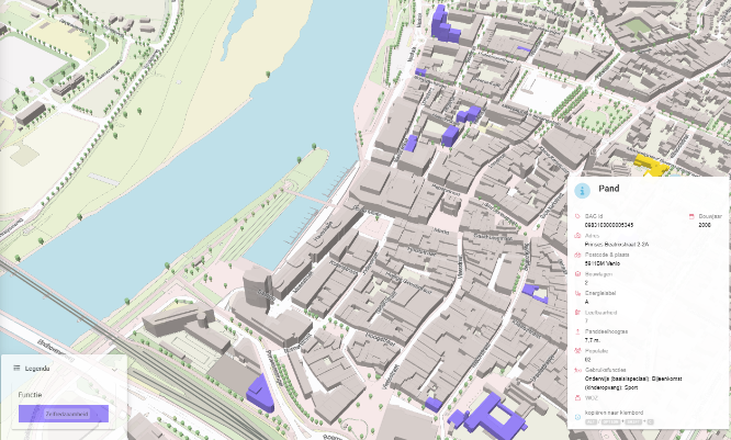 Panden in centrum Venlo met indicatie aanwezigheid van verminderd zelfredzame personen